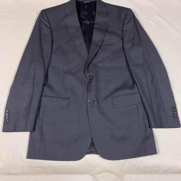 Jos. A. Bank Other - Jos. A Bank - Gordon Suit Jacket and Pants - Navy Windowpane - 41LG